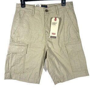 Levi's Carrier Cargo Shorts Men's Size 29 Khaki Beige Pockets Hiking Outdoor NWT